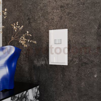 Рамка стеклянная VOLTUM S70 на 2 поста, (белый, стекло) (VLS110201)