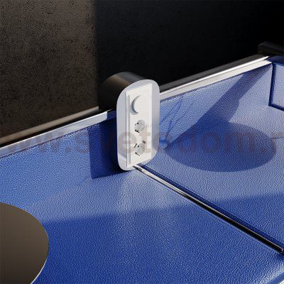 Рамка стеклянная VOLTUM S70 на 3 поста, (белый,матовый,стекло) (VLS110302)