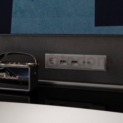 Рамка стеклянная VOLTUM S70 на 5 постов, (шелк, стекло) (VLS110504)