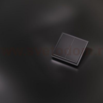 Клавиши для выключателя/переключателя двухклавишного, S70 Metal (антрацит)