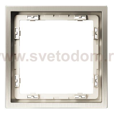 Рамка металлическая на 1 пост, S70 Metal (никель)
