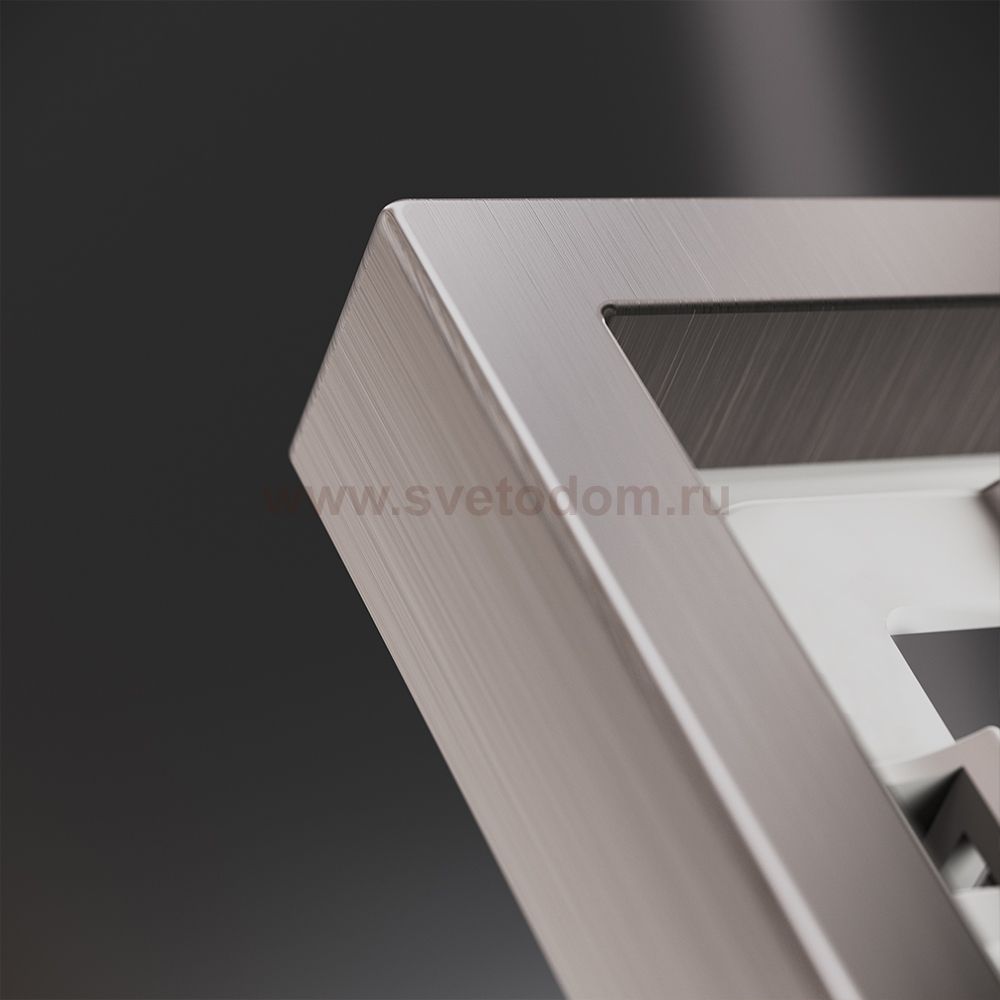 Рамка металлическая на 2 поста, S70 Metal (никель)