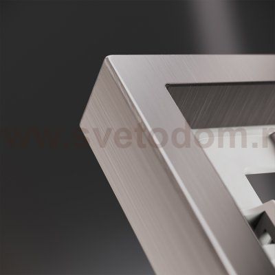 Рамка металлическая на 2 поста, S70 Metal (никель)