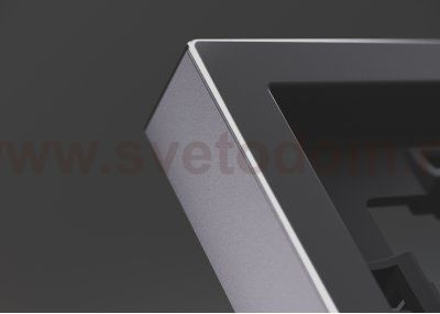 Рамка металлическая на 2 поста, S70 Metal (антрацит)