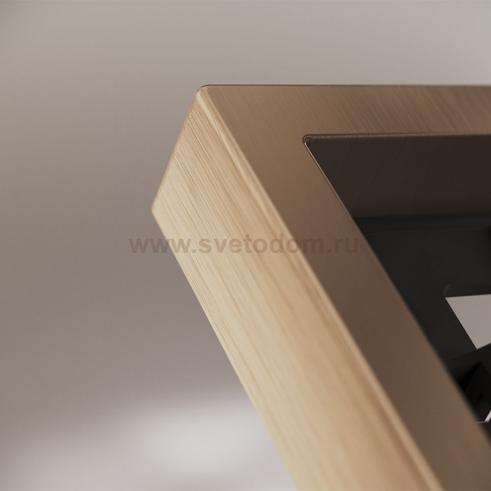 Рамка металлическая на 3 поста, S70 Metal (латунь)