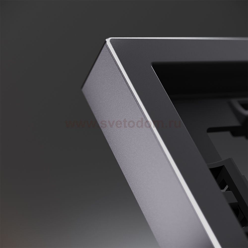 Рамка металлическая на 3 поста, S70 Metal (антрацит)