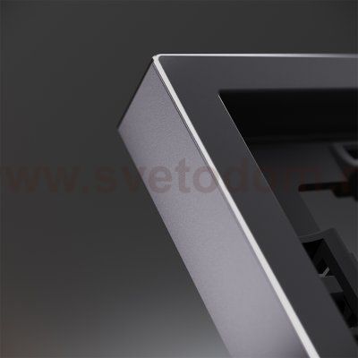 Рамка металлическая на 3 поста, S70 Metal (антрацит)