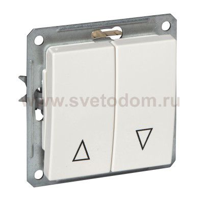 WESSEN 59 Белый Выключатель жалюзийный (сх.4) (VS416-253-1-86)