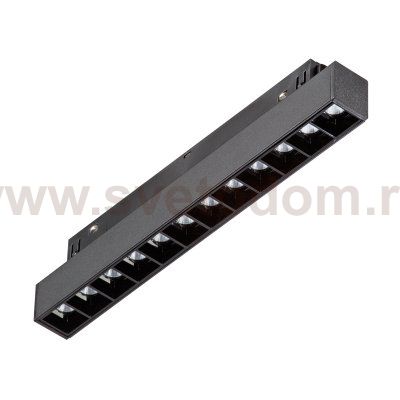 Трековый светильник магнитный 13Вт 48В 3000K, черный 60° Vitaluce VT0200004-01.1