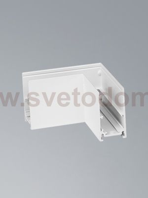 Коннектор угловой горизонт. 20 мм магнитный 80*80 мм для накладного шинопровода, белый Vitaluce VT0200025-00