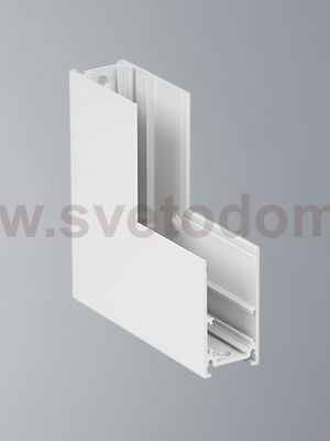 Коннектор угловой верт. 20 мм магнитный 100*100 мм для накладного шинопровода, белый Vitaluce VT0200026-00