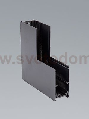 Коннектор угловой верт. 20 мм магнитный 100*100 мм для накладного шинопровода, черный Vitaluce VT0200026-01