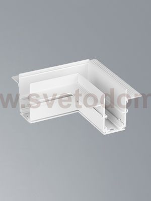 Коннектор угловой горизонт. 20 мм магнитный 100*100 мм для шинопровода скрытой установки, белый Vitaluce VT0200028-00