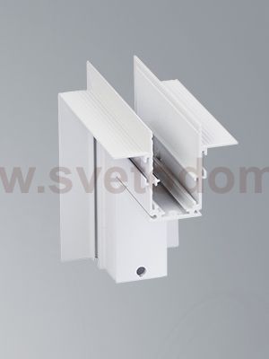 Коннектор угловой наружный 20 мм магнитный 100*100 мм для шинопровода скрытой установки, белый Vitaluce VT0200032-00