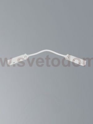 Поворотный коннектор питания 48В для магнитного шинопровода 20 мм, белый Vitaluce VT0200036-00