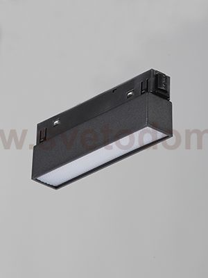 Трековый светильник магнитный 8Вт 48В 3000K 115мм, черный, 120° Vitaluce VT0200039-01.1