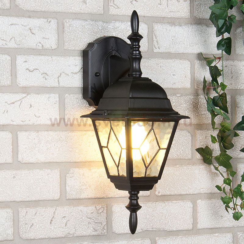 Уличный настенный светильник Vega D черный Elektrostandard