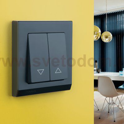 Рамка из поликарбоната на 1 пост Stark черный W0011808