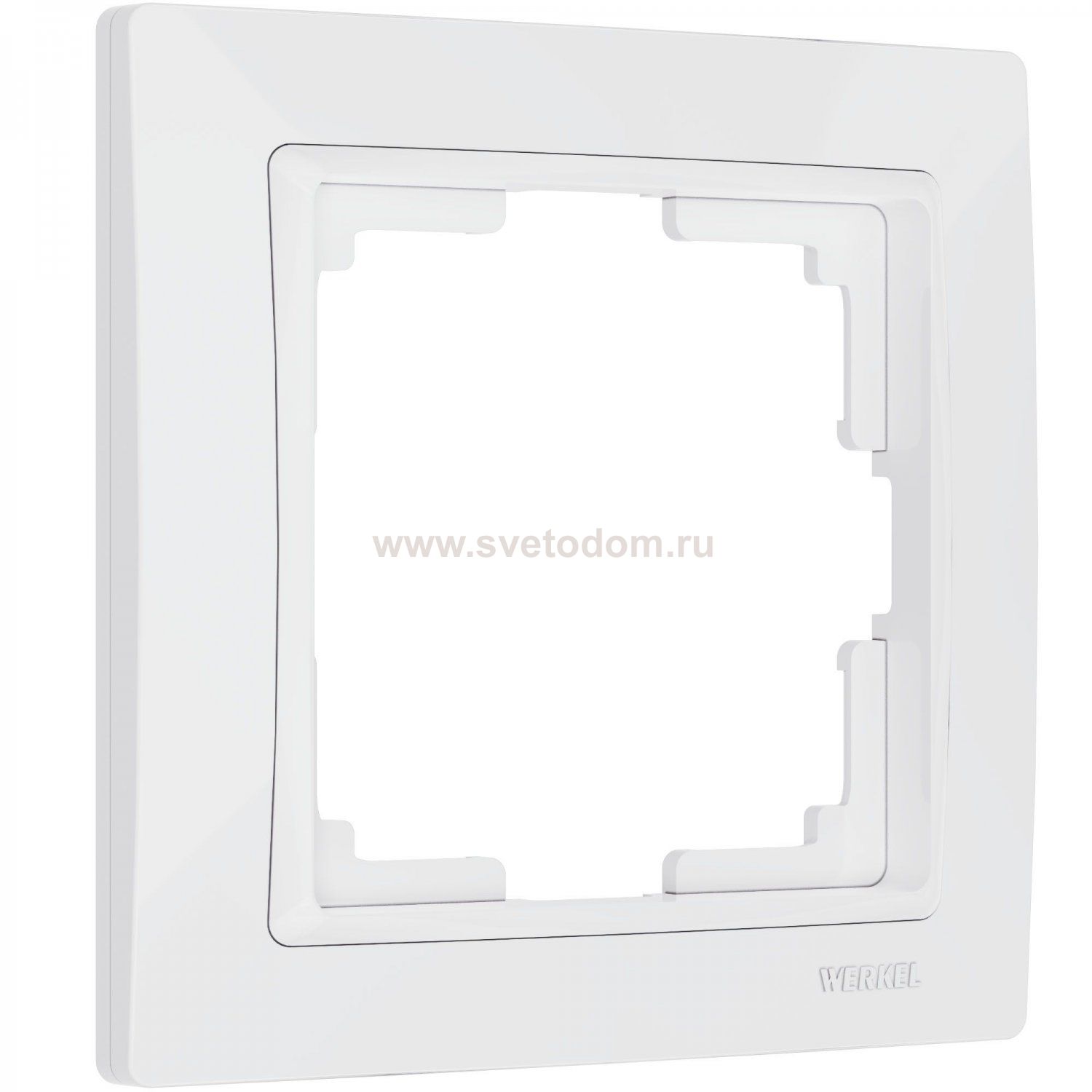 Рамка из поликарбоната на 1 пост Snabb Basic белый W0012001