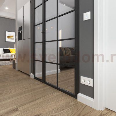 Рамка из поликарбоната на 1 пост Hammer белый W0012401