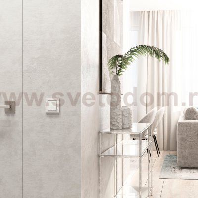 Рамка из поликарбоната на 1 пост Hammer белый W0012401