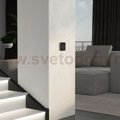 Рамка из стекла на 1 пост Elite черный W0012448