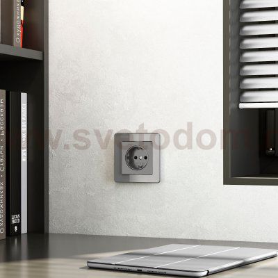 Рамка из акрила на 1 пост Acrylic графит W0012704