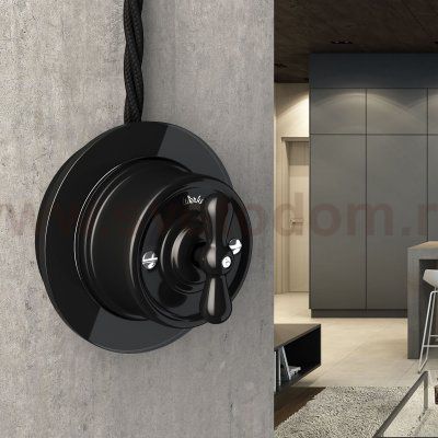 Рамка из стекла на 1 пост черный W0015108