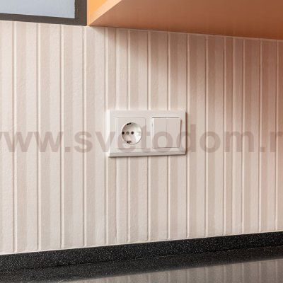 Рамка из поликарбоната на 2 поста Stark белый W0021801