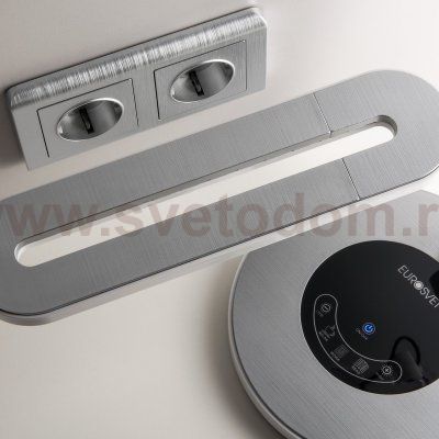 Рамка из поликарбоната на 2 поста Stream серебряный W0022106