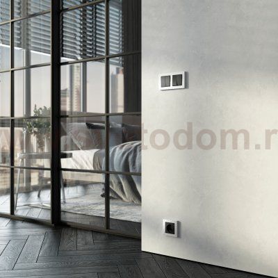 Рамка из поликарбоната на 2 поста Hammer белый W0022401