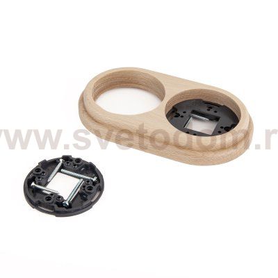 Рамка на 2 поста светлый бук W0025224