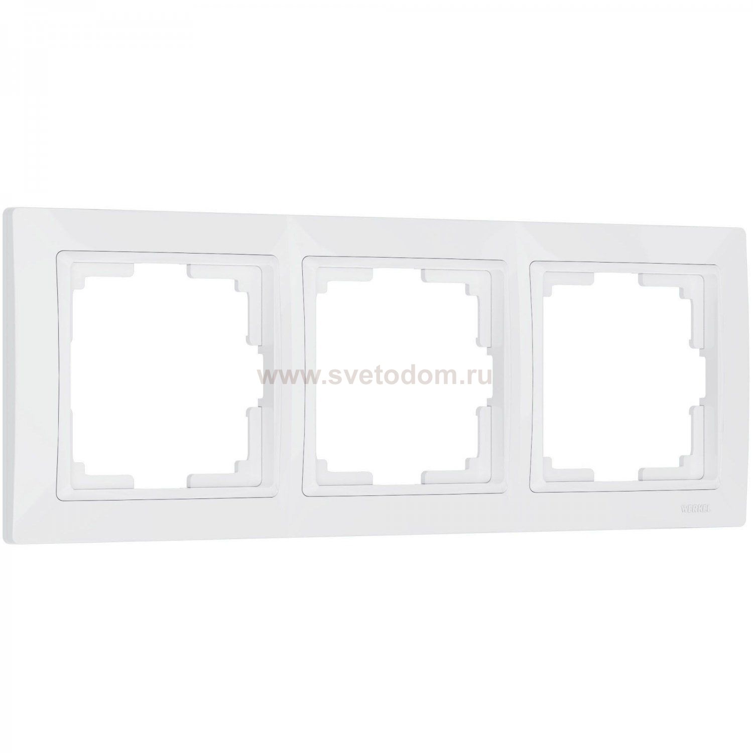 Рамка из поликарбоната на 3 поста Snabb Basic белый W0032001