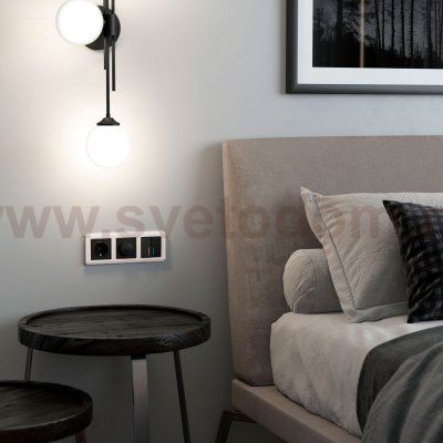 Рамка из поликарбоната на 3 поста Stream перламутровый W0032113