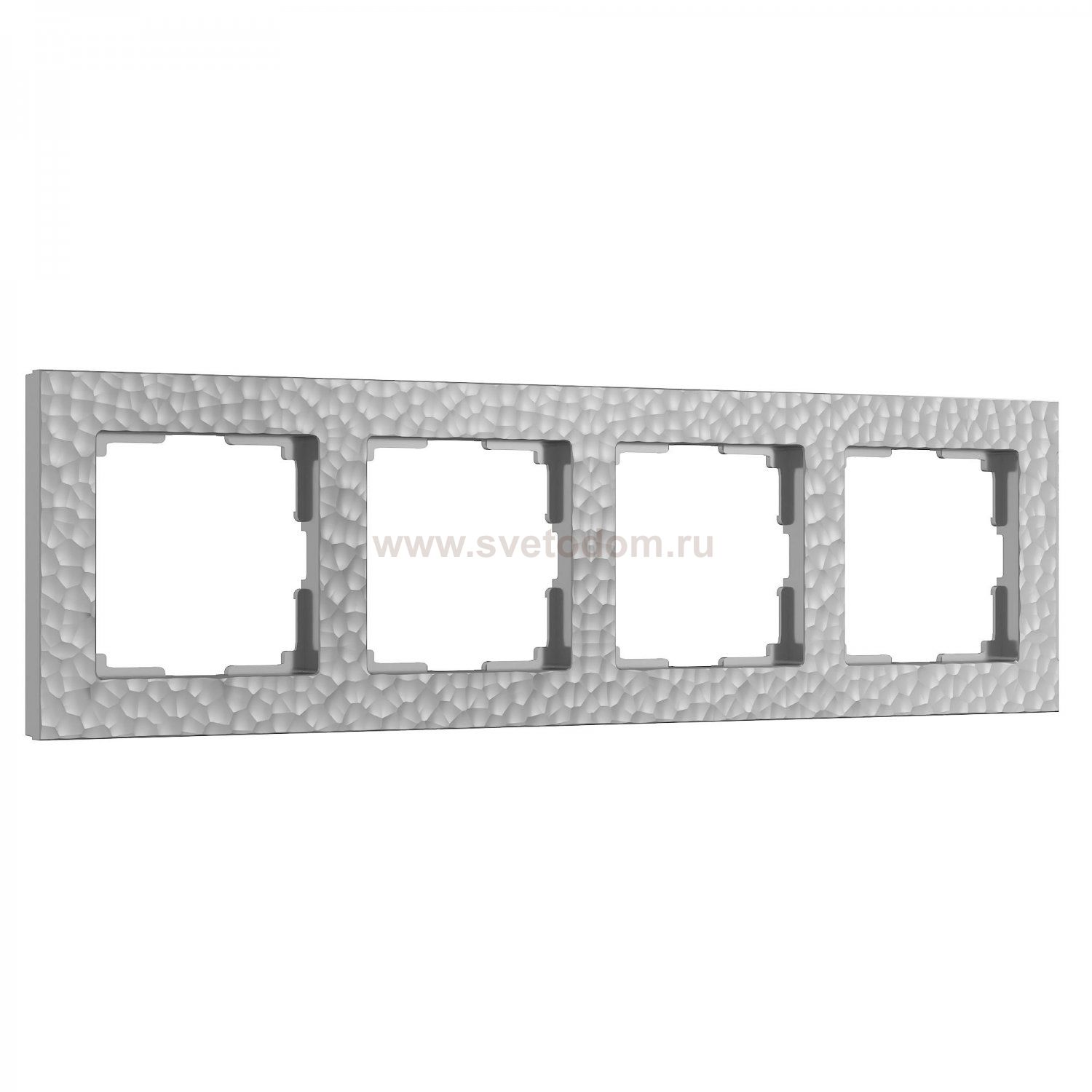 Рамка из поликарбоната на 4 поста Hammer серебряный W0042406