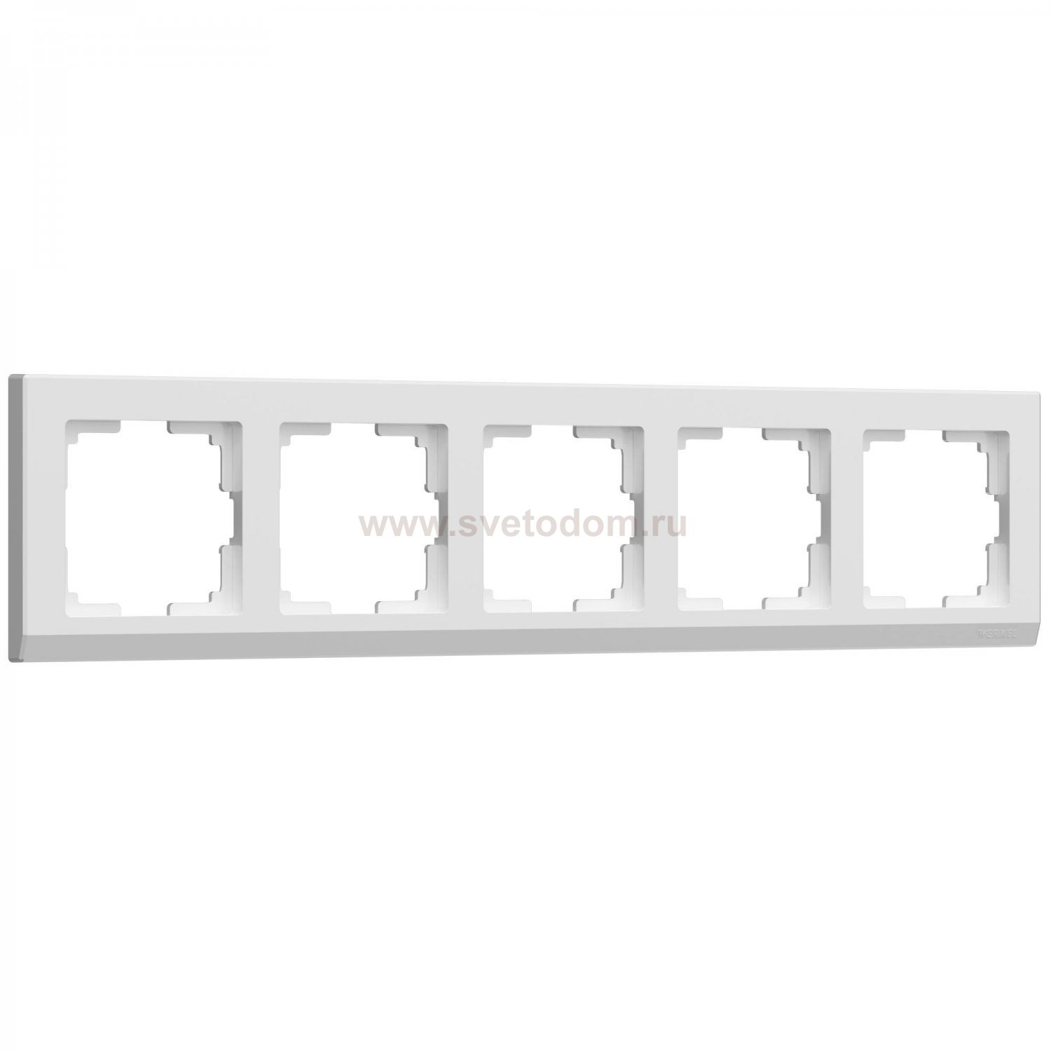 Рамка из поликарбоната на 5 постов Stark белый W0051801