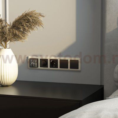 Рамка из пластика на 5 постов Stark слоновая кость W0051803