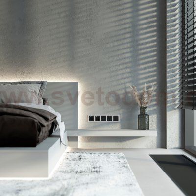 Рамка из поликарбоната на 5 постов Stark серебряный W0051806