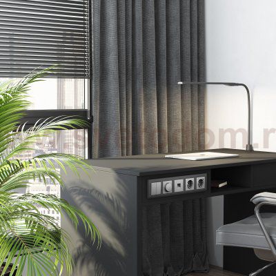 Рамка из поликарбоната на 5 постов Stark графит матовый W0051864