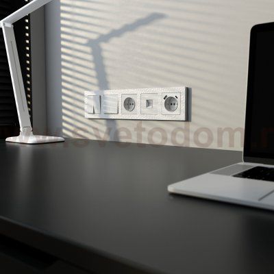 Рамка из поликарбоната на 5 постов Hammer белый W0052401