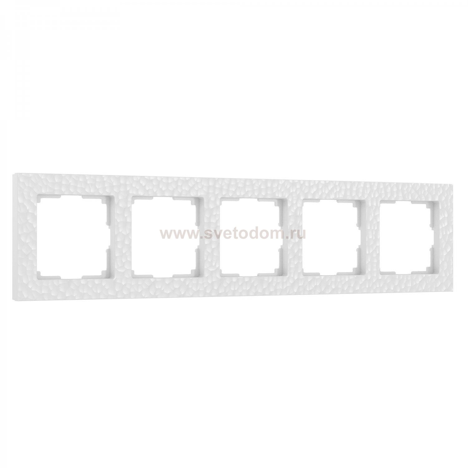 Рамка из поликарбоната на 5 постов Hammer белый W0052401
