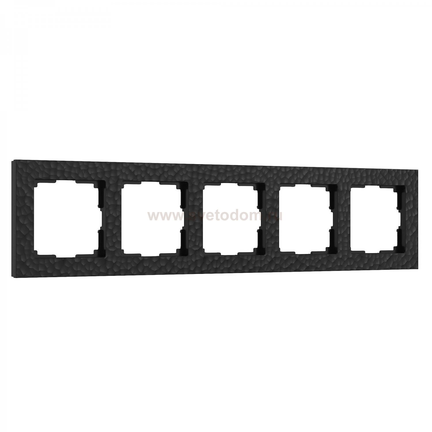 Рамка из поликарбоната на 5 постов Hammer черный W0052408