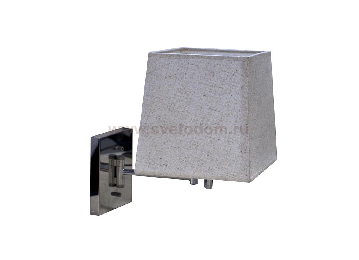 Donolux Бра, абажур белого цвета, шир 35 см, выс 35 см, вын 25 см, 1хЕ27 40W, цвет арматуры сатиниро