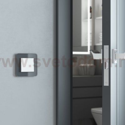 Выключатель одноклавишный проходной (белый матовый) W1112061