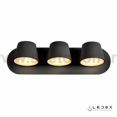 Настенный светильник iLedex Flexin W1118-3AS 3000K Черный