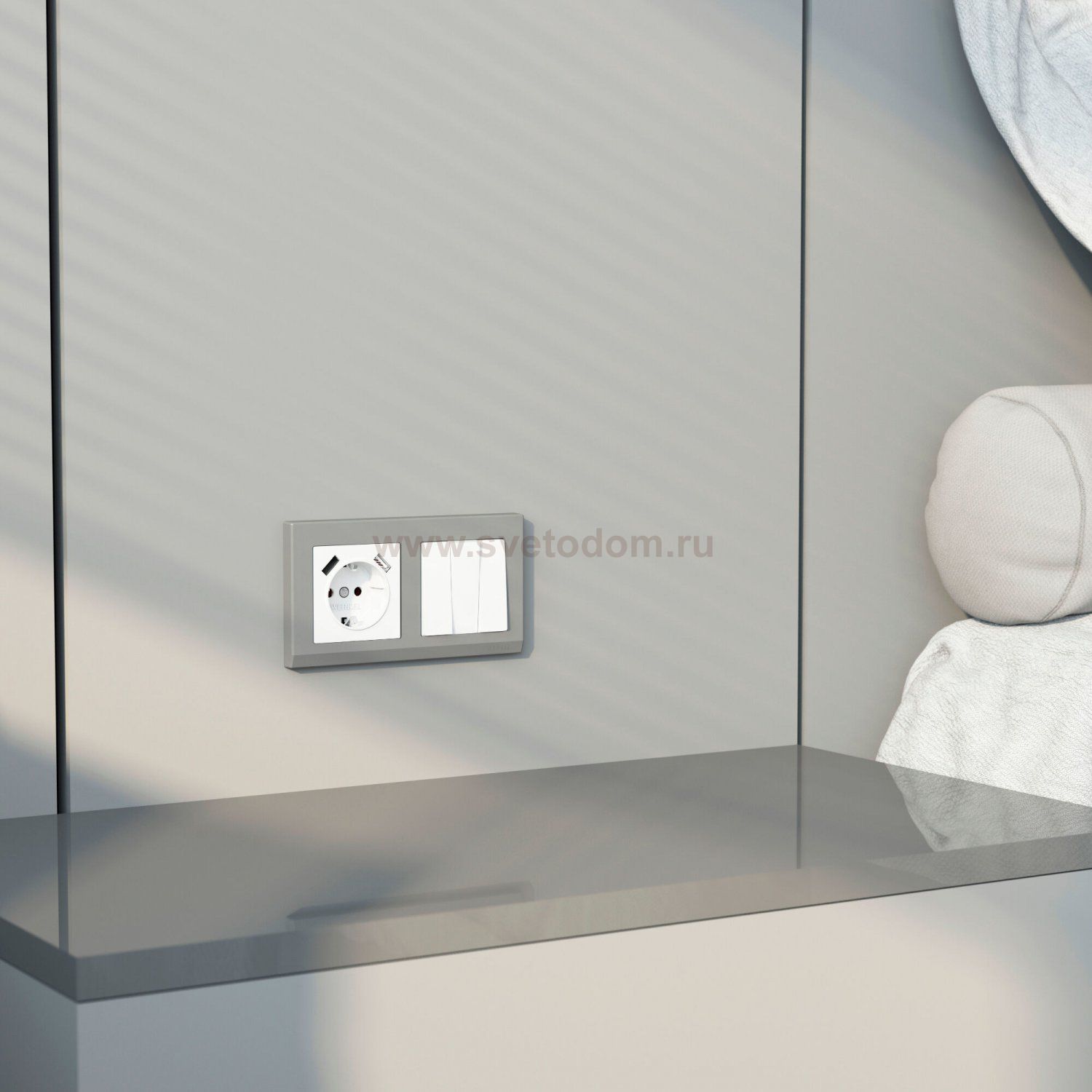 Выключатель трехклавишный (белый) W1130001