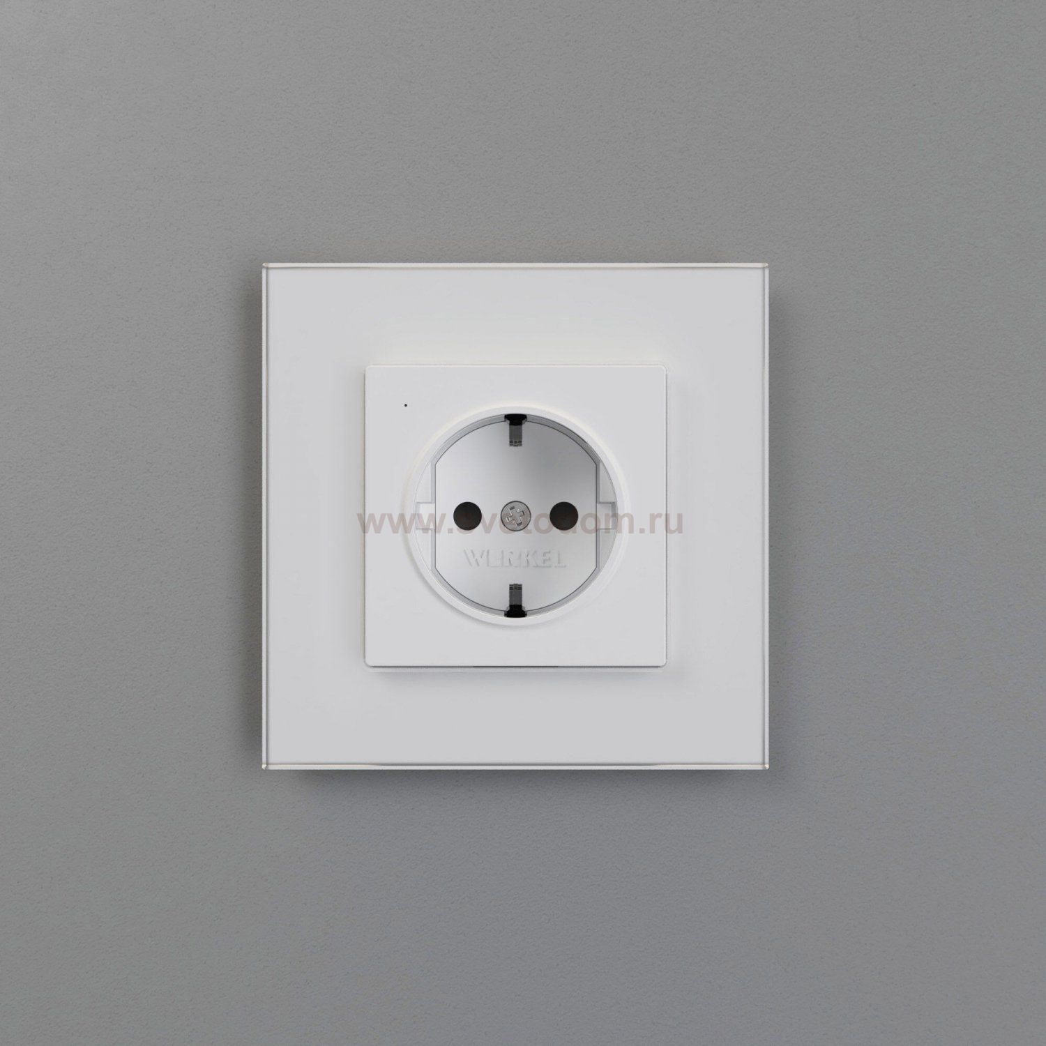 Розетка с подсветкой W (белый матовый) W1171461