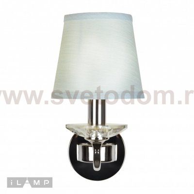 Настенный светильник iLamp Dolce Vita W2345-1 Никель+голубой