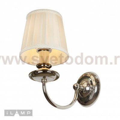 Настенный светильник iLamp Armonia W2510-1 Никель+беж