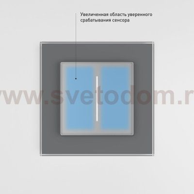 Умный сенсорный диммер серебряный W3443106